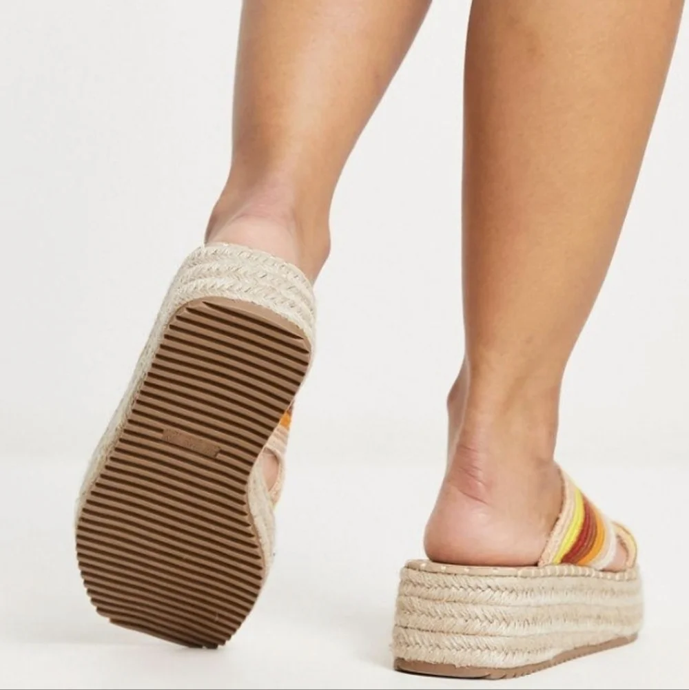 Asos Jazlyn Flatform Crochet Mule Sandals